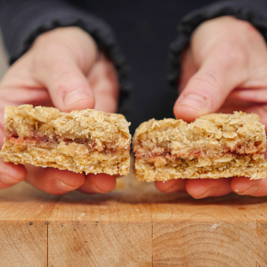 Berry Oat Crumble Bars