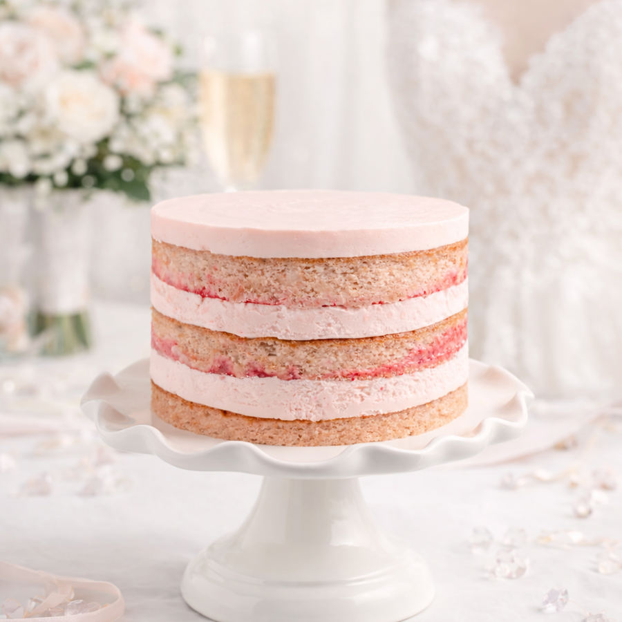 Naked Pink Champagne Cake