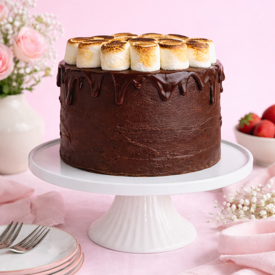 S’mores Chocolate Cake