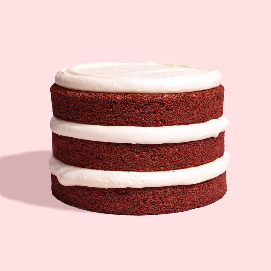 Classic Naked Red Velvet Cake with Cream Cheese Frosting