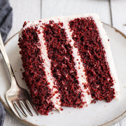 Classic Naked Red Velvet Cake with Cream Cheese Frosting