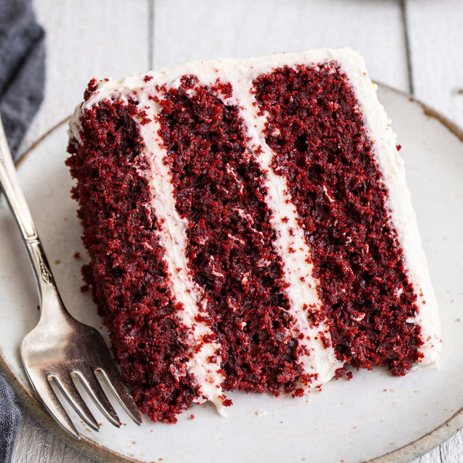 Classic Naked Red Velvet Cake with Cream Cheese Frosting