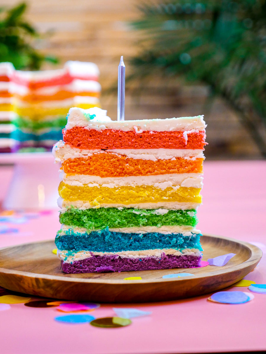 Naked Rainbow Cake - Inspirational Momma