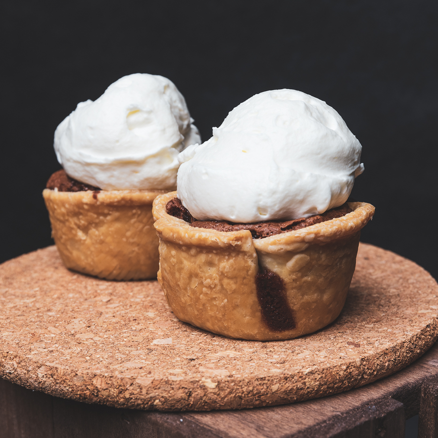 Individual Chocolate Buttermilk Pies